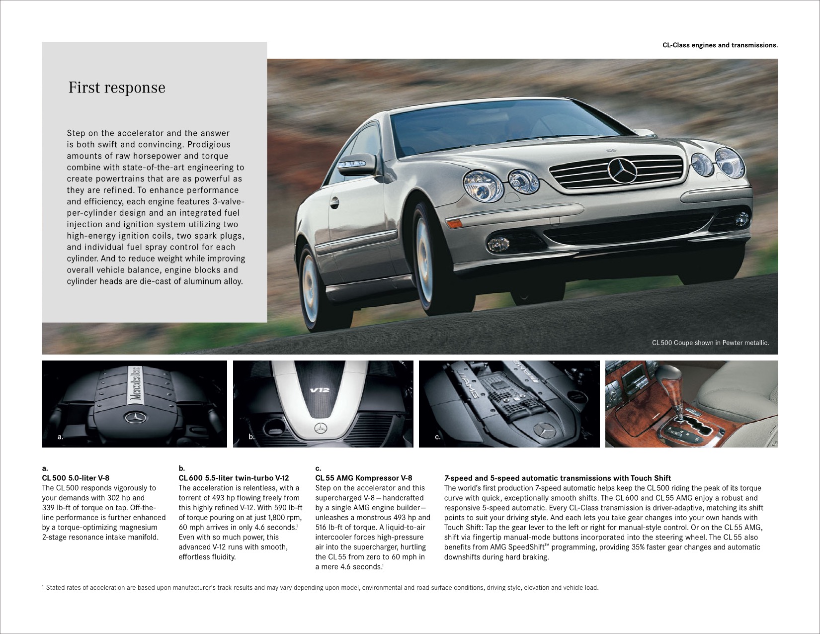 2005 Mercedes-Benz CL-Class Brochure Page 11